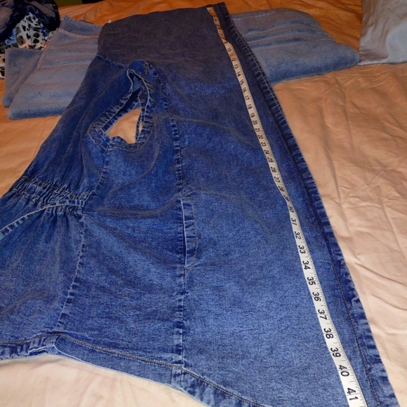 RedFox Ladies Denim Jean Sleeveless Hoodie - Picture 14 of 16